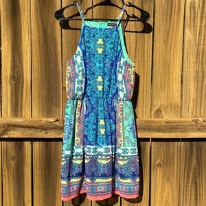 As U Wish Summer Dress | S | Blue Green